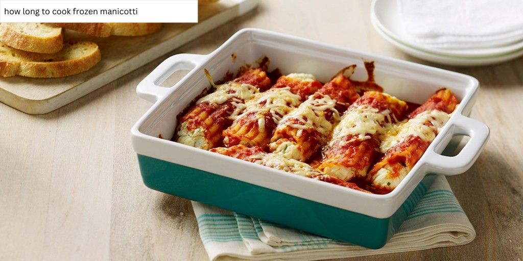 Search query asking how long to cook frozen manicotti, focusing on oven baking times, microwave instructions, and thawing tips for safe cooking.